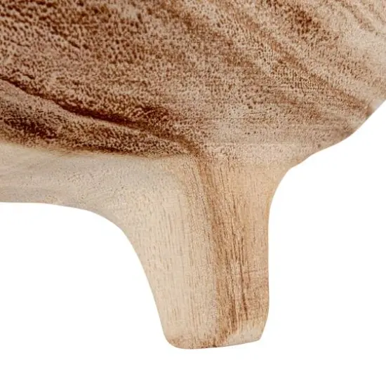 Hello Honey&reg; 11.5" Tall Paulownia Wood Footed Planter {8}