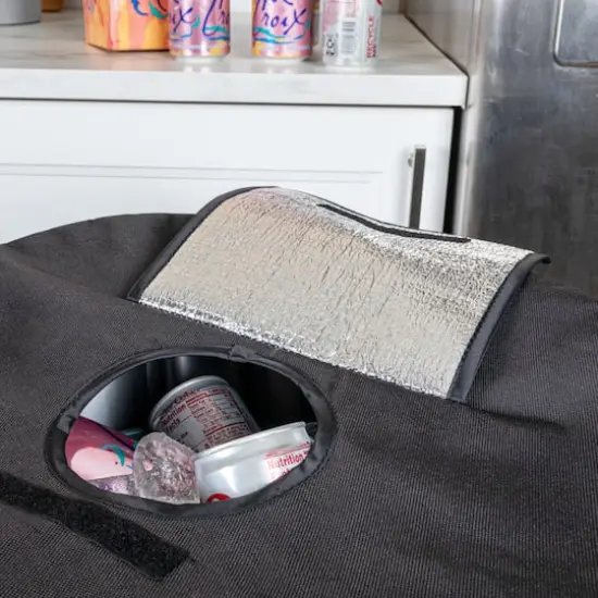 Household Essentials 2.75ft. Black Thermal Standing Cooler with Travel Bag {6}