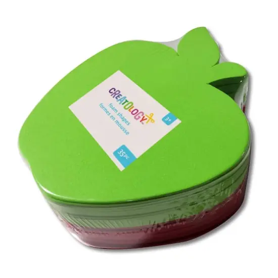 6.5" Red & Green Apple Foam Shapes, 35ct. by Creatology&trade; {4}