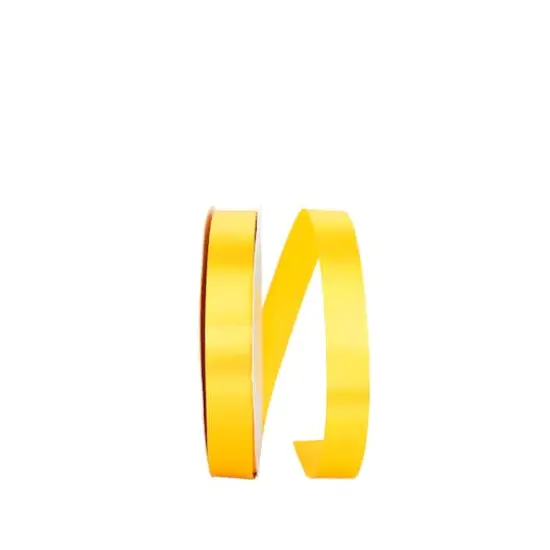 JAM Paper 7/8" x 100yd. Single Face Satin Allure Ribbon Gold {1}