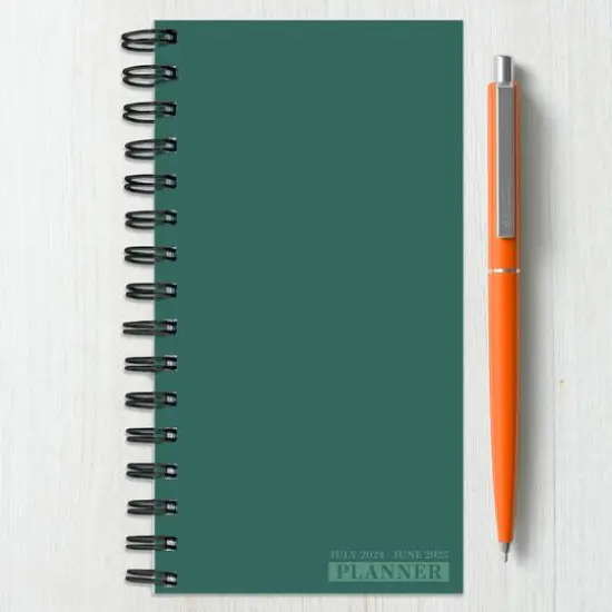 TF Publishing 2024-2025 Small Sea Green Spiral Weekly Monthly Planner {6}