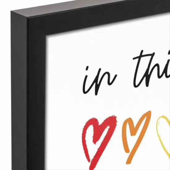 Love Is Love House Black Framed Canvas Wall Art {4}