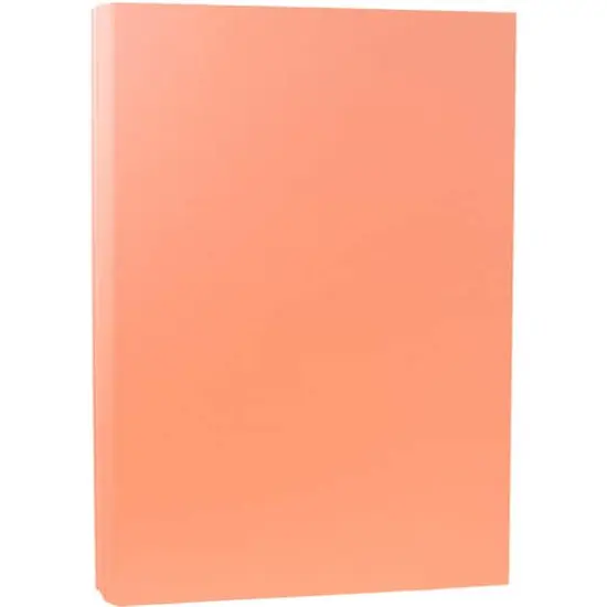 JAM Paper Matte 8.5" x 14" 28lb. Paper, 50 Sheets Salmon Pink {1}