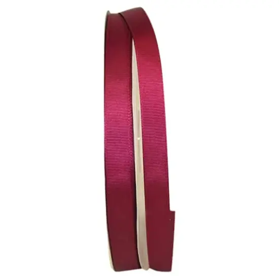 JAM Paper 5/8" x 100yd. Grosgrain Style Wired Ribbon Wine {1}