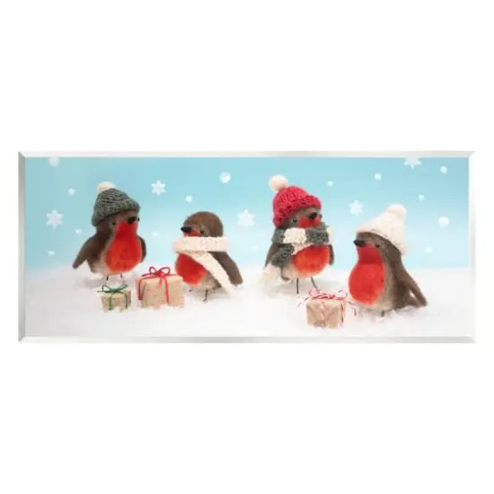 Stupell Industries Snowflakes, Birds & Christmas Gifts Wall Art {1}