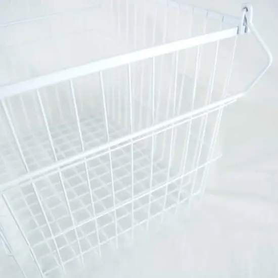 DII&reg; Large Rectangle Metal Basket White {7}