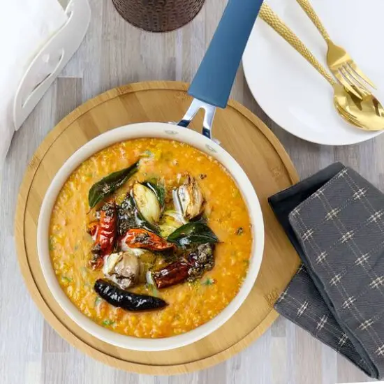 Oster Corbett 8-Piece Blue Nonstick Aluminum Cookware Set {6}