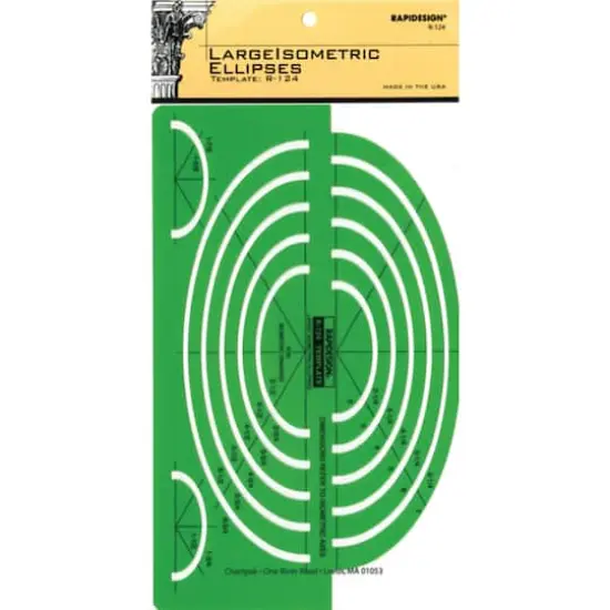 Pickett&reg; RapiDesign&reg; Large Isometric Ellipses Inking Template {1}