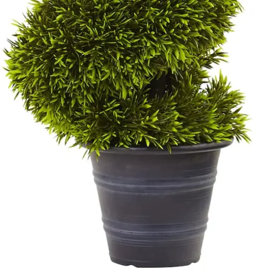 3ft. Grass Spiral Topiary in Deco Planter {4}