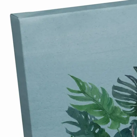 Flamingo In The Tub 20" x 20" Canvas Wall Art {6}