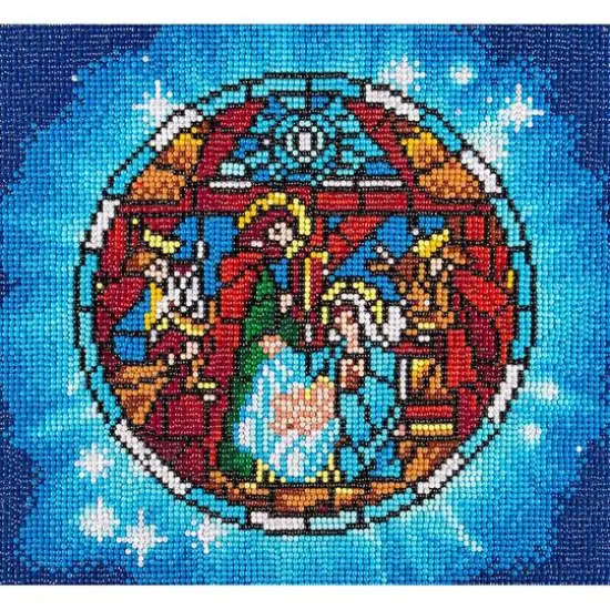 Diamond Art Holiday Edition Nativity Scene Full Drill Art Kit {1}