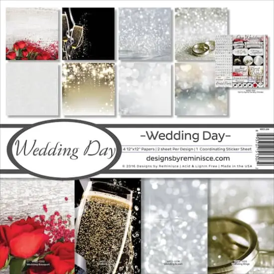 Reminisce Collection Kit 12"X12"-Wedding Day {1}