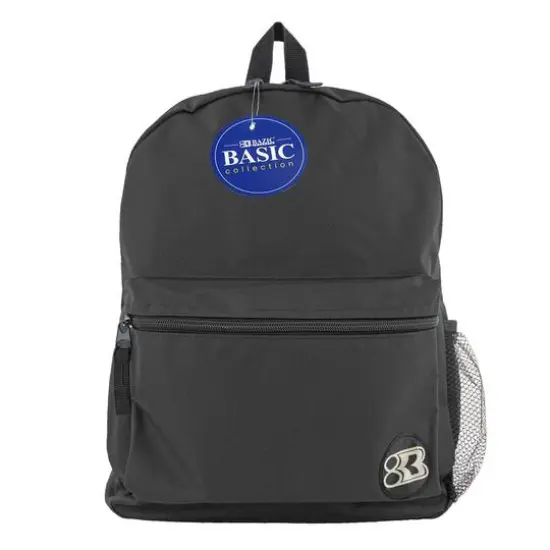 BAZIC&reg; 16" Basic Collection Backpack Black {1}