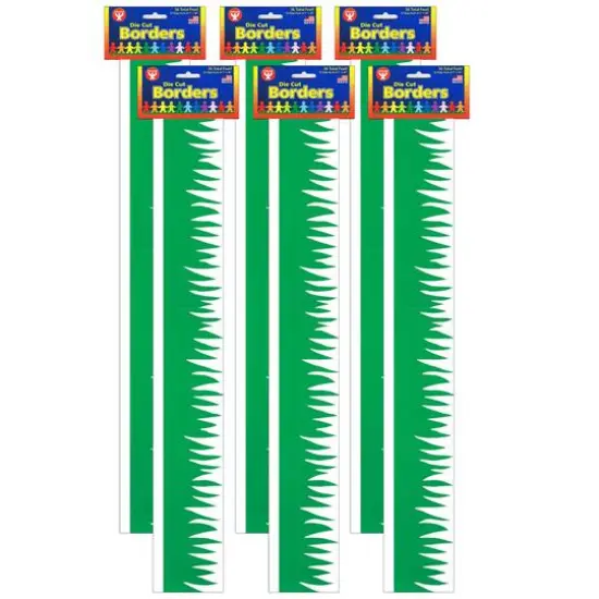 Hygloss&reg; Mighty Brights&trade; Die Cut Borders, 216ft. Green Grass {1}