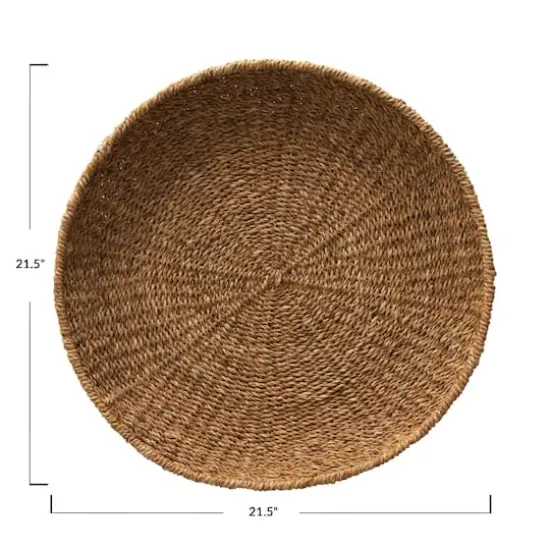 Hello Honey&reg; 21.5" Hand-Woven Decorative Seagrass Tray {4}
