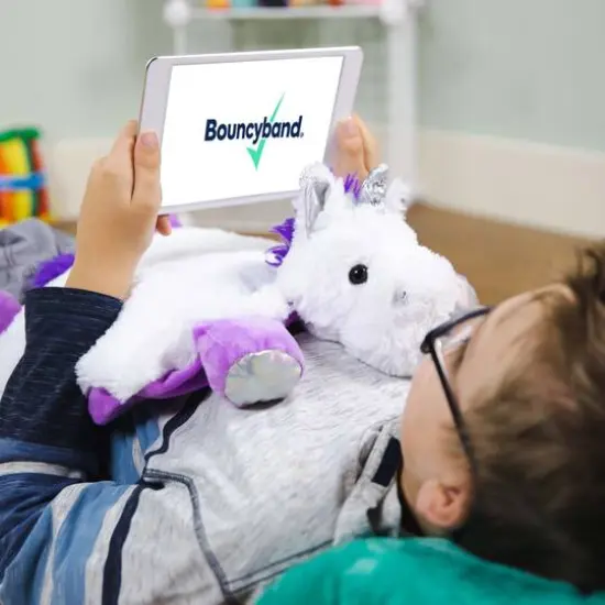 Bouncyband&reg; Unicorn Washable Sensory Plush Lap Pad {7}