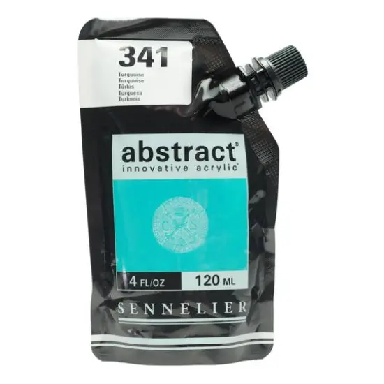 Sennelier Abstract&reg; Satin Acrylic Paint, 4oz. Turquoise {1}