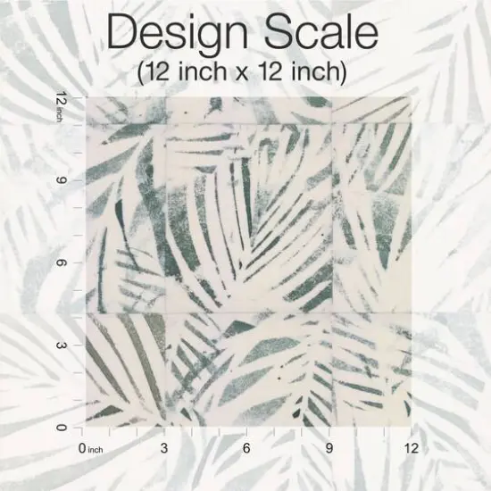 RoomMates Mr. Kate Cubism Palm Peel & Stick Wallpaper {6}