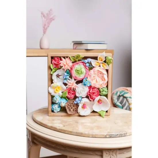 OKTO DIY Wood & Craft Romance Flowers Clay Kit {15}