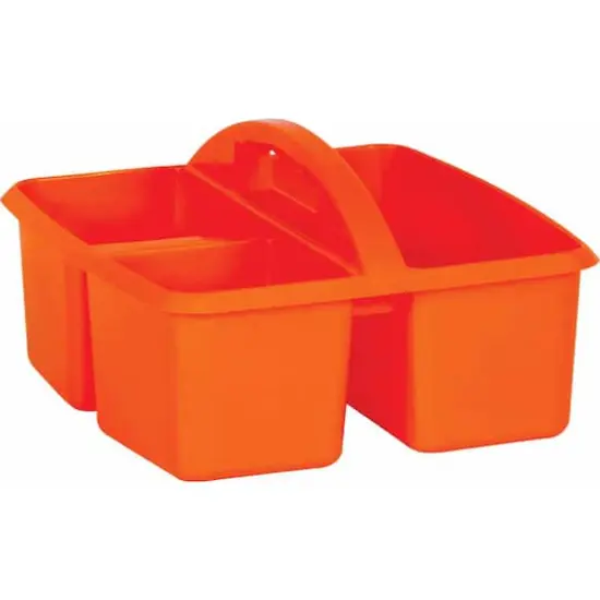Teacher Created Resources Plastic Storage Caddy, 6ct. Orange {1}