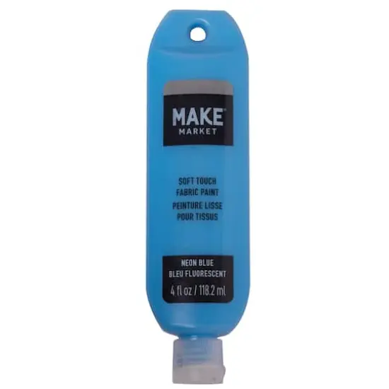 Soft Touch Fabric Paint by Make Market&reg; Neon Blue {1}