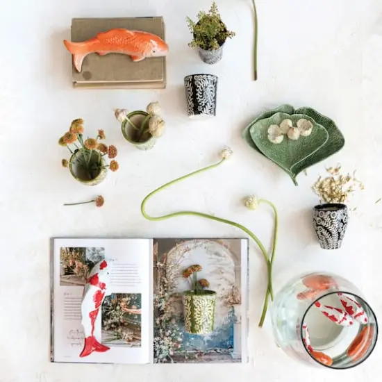 Hello Honey&reg; Wax Relief Botanicals Farmhouse Stoneware Cups Set {4}