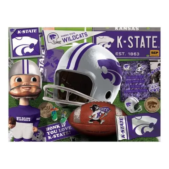 College Team Retro Series 500 Piece Puzzle Kansas State Wildcats {5}