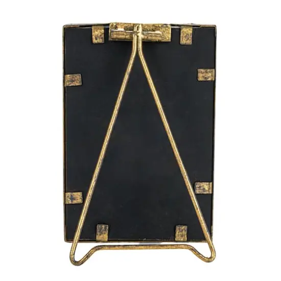 Hello Honey&reg; Gold Colored Metal Bamboo Style Photo Frame {8}
