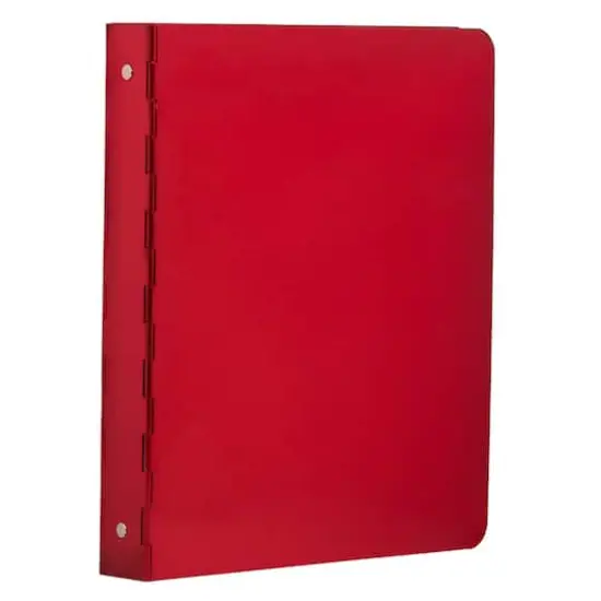 JAM Paper 1" Aluminum 3-Ring Binder Red {4}