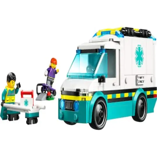 LEGO&reg; City Emergency Ambulance Toy Truck Building Set 60451 {3}