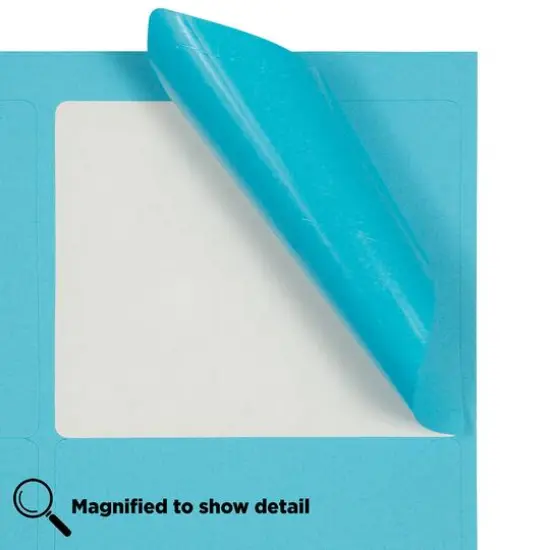 JAM Paper Adhesive Shipping Labels, 3.33" x 4" Blue {6}