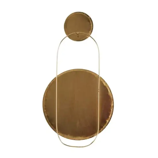 Gold Metal Wall Mirror 20" x 1" x 27" {5}