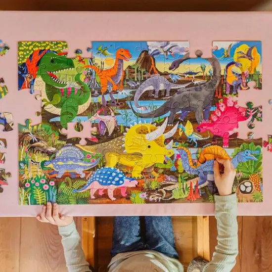 eeBoo Land of Dinosaurs 100 Piece Puzzle {5}