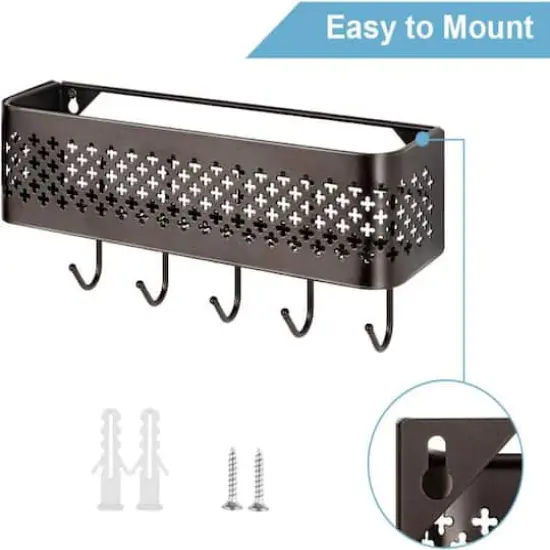 NEX&trade; Brown Wall Mount Metal Letter Holders Basket {5}