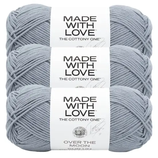 3 Pack Lion Brand&reg; Tom Daley Made with Love&trade; The Cottony One&trade; Yarn Over the Moon {1}