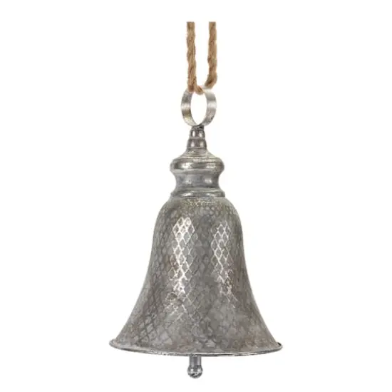 2ct. Rustic Metal Bell Ornaments {3}