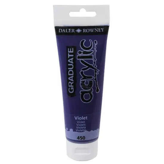 Daler-Rowney&reg; Graduate Acrylic Paint, 120mL 450 Violet {1}
