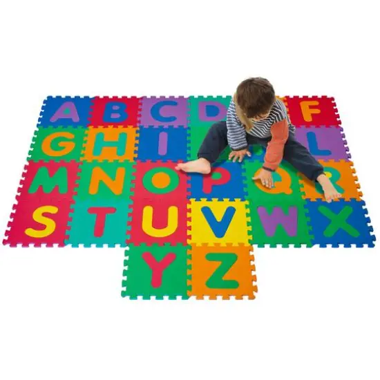 Toy Time Interlocking Foam Tile Play Mat with Letters {3}