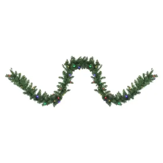 9ft. Pre-Lit Northern Pine Christmas Garland {1}