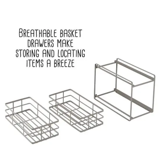 Honey Can Do Gray Under Sink Organizer with 2 Drawers {11}