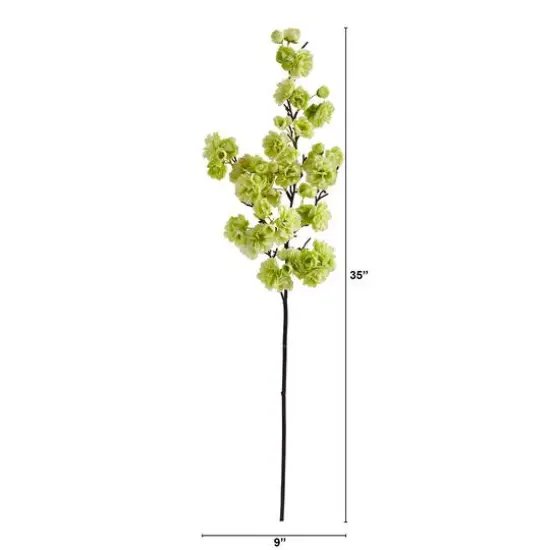 35'' Cherry Blossom Artificial Flower Spray, 3ct. Light Green {4}