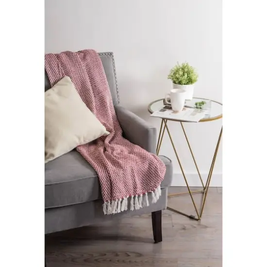 DII&reg; Barn Red Woven Throw {6}