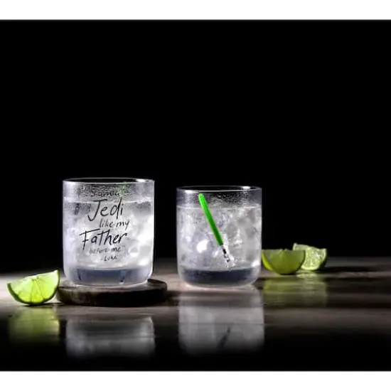 JoyJolt&reg; Star Wars&trade; 10oz. New Hope Luke Skywalker Green Lightsaber Short Drinking Glass, 2ct. {5}