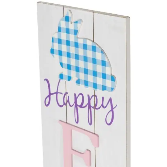 3ft. Happy Easter Wooden Porch Board Sign {6}