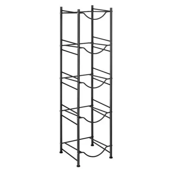5gal. Water Jug Holder 5-Tier Storage Rack Black {1}