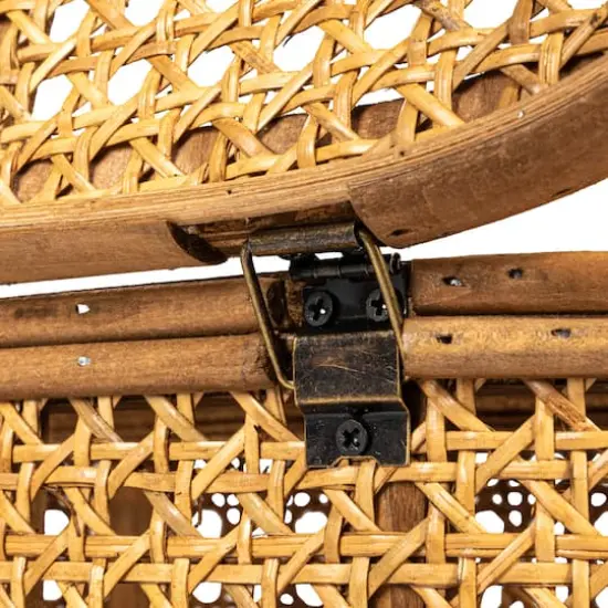 Hello Honey&reg; Modern Decorative Oval Woven Rattan Storage Box Set Natural {9}