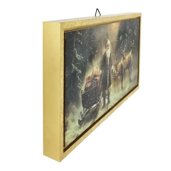 15" x 8" Santa with Sled & Gifts Wall D&eacute;cor by Ashland&reg; {4}