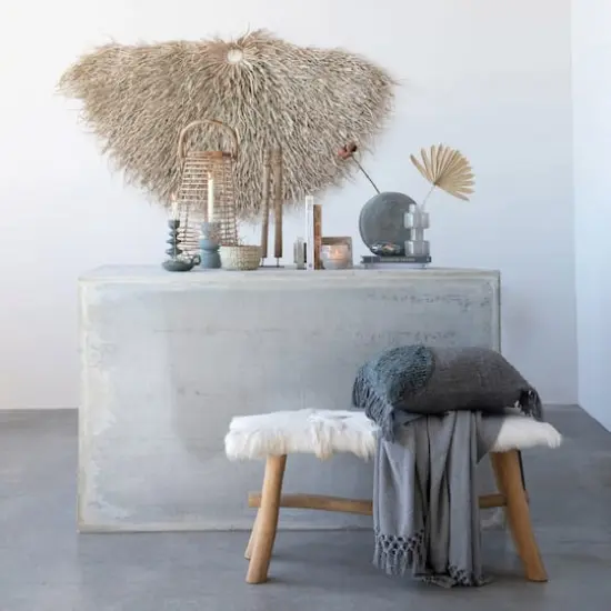 Hello Honey&reg; 10" Gray Natural Slate Vase {10}