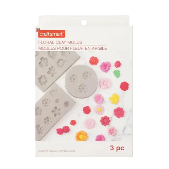 Floral Clay Molds by Craft Smart&reg; {1}
