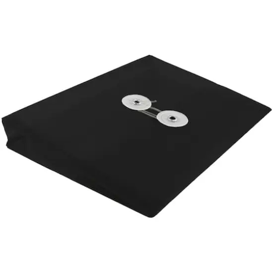 JAM Paper Black 5.5" x 7.5" Plastic Button & String Tie Closure Envelopes, 12ct. {5}